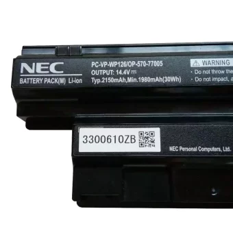 Nauja Nešiojamo kompiuterio baterija NEC PC-VP-WP126,OP-570-77005 - Image 3