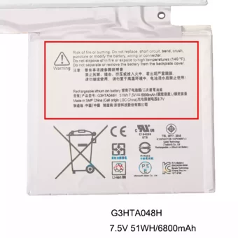 Nauja Nešiojamo kompiuterio baterija G3HTA048H,Microsoft Surface Book 2 1832 1834 - Image 3