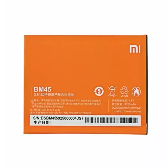 Mobiliojo telefono baterija BM45 tinka Xiaomi Redmi Hongmi Note 2