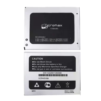 Mobiliojo telefono baterija tinka Micromax Q414