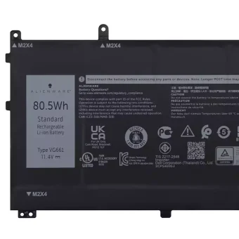 Nešiojamo kompiuterio baterija DELL VG661 V4N84,DELL Alienware x14 R1 R2 - Image 3