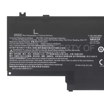 Nešiojamo kompiuterio baterija HP ER06XL TPN-DB1T - Image 3