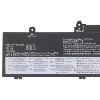 Nešiojamo kompiuterio baterija LENOVO L20M3PD4 L20L3PD4 - Image 3