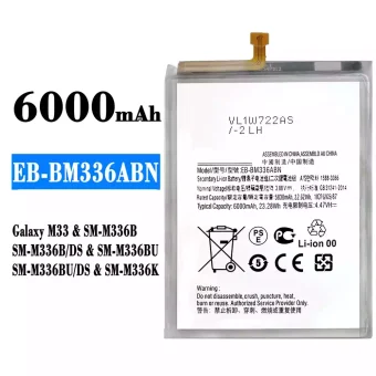 Mobiliojo telefono baterija EB-BM336ABN tinka Samsung Galaxy M33