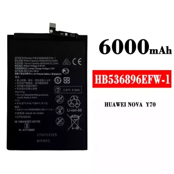 Mobiliojo telefono baterija HB536896EFW-1 tinka HUAWEI NOVA Y70