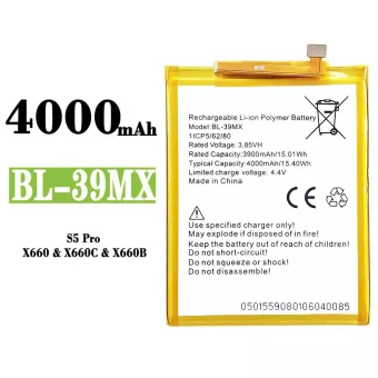 Mobiliojo telefono baterija BL-39MX tinka Infinix S5 Pro