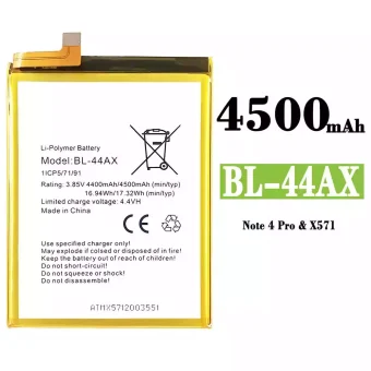 Mobiliojo telefono baterija BL-44AX tinka Infinix Note 4 Pro