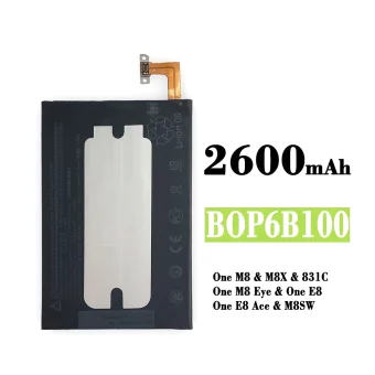 Mobiliojo telefono baterija B0P6B100 BOP6B100 tinka HTC One M8 / One E8
