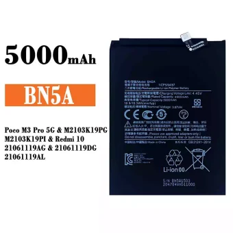 Mobiliojo telefono baterija BN5A tinka Xiaomi Poco M3 Pro 5G / Redmi 10