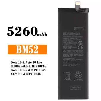 Mobiliojo telefono baterija BM52 tinka Xiaomi Note 10,Note 10 Lite,Note 10 Pro / CC9 Pro
