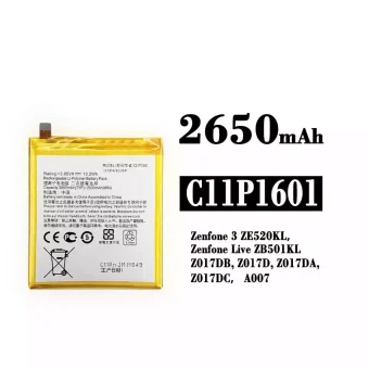 Mobiliojo telefono baterija C11P1601 tinka Asus Zenfone 3 / Zenfone Live