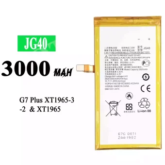 Mobiliojo telefono baterija JG40 tinka Motorola G7 Plus XT1965-3-2 / XT1965