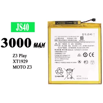 Mobiliojo telefono baterija JS40  tinka Motorola Moto Z3 / Moto Z3 play