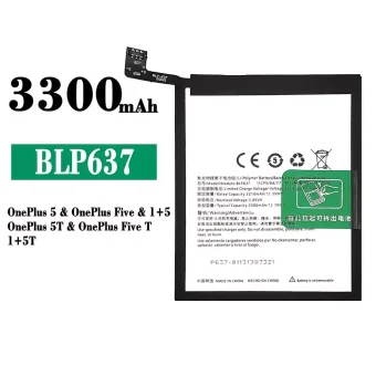 Mobiliojo telefono baterija BLP637 tinka OnePlus 5 / OnePlus 5T