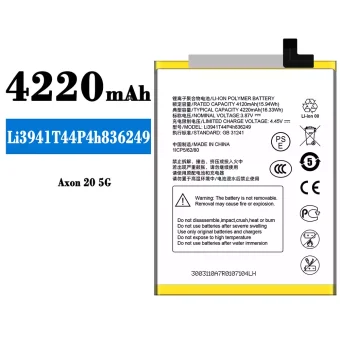 Mobiliojo telefono baterija Li3941T44P4h836249 tinka ZTE Axon 20 5G