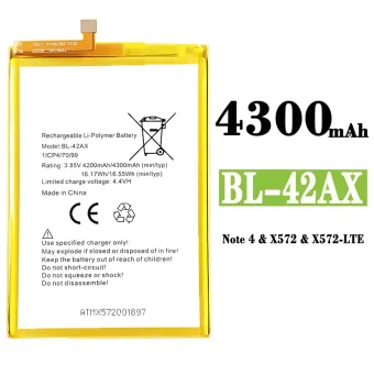 Mobiliojo telefono baterija BL-42AX tinka Infinix NOTE 4