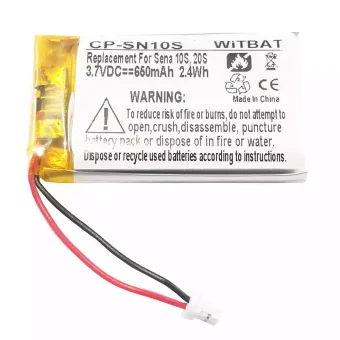 Ausinių baterija Sena 10S,20S,Sena 30K SP46,Sena Tufftalk Lite,Sena 10S-01,Sena 20s-01,Sena 20s evo,Sena 30K-01D,802540