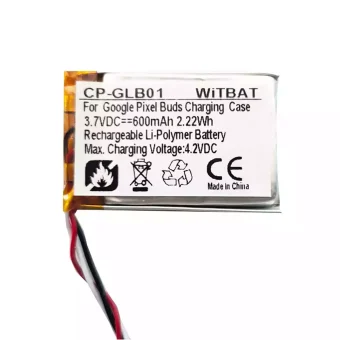 Ausinių baterija Google Pixel Buds įkrovimo dėklui