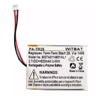 Baterija TomTom Via 135,Via 1405,Via 1435T,Via 1505,Via 1535T