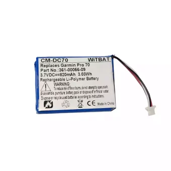 Baterija Garmin Pro 550,Pro 70, PT 10, PT 5, TB 10