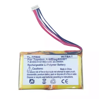 Baterija Topdon ArtiDiag800BT,PC944755-2S1P